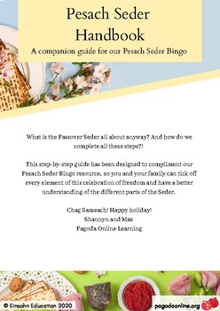 Preview of Pesach Seder Handbook - Printable Step-By-Step Guide