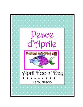 Preview of Pesce d'aprile ~ April Fools' Day Italian ~ Fish Project + Phony Word Search