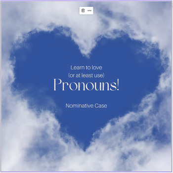 Preview of Pesky Pronouns - Nominative Case