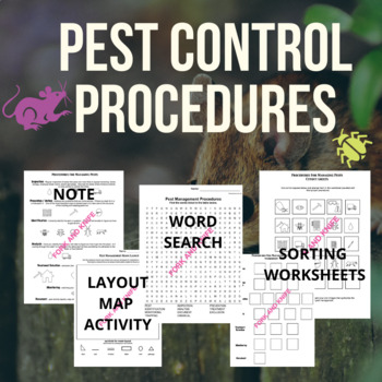 Preview of Pest Control Procedures (Family and Consumer Science, FACS, FCS)