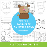 Pet Activities Pack for Fine Motor Writing and Math