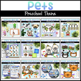 Pet Activities for Preschoolers Bundle - Math, Literacy, &