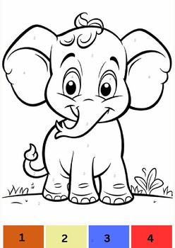Preview of Pet Animals Colorby Code Clipart Rectangular Templates Summer Coloring Pages