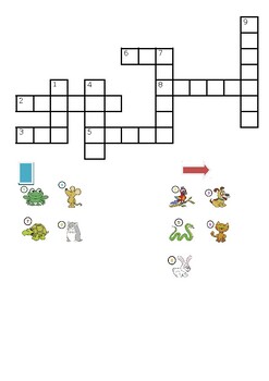 Pet Crossword by othmone chihab TPT