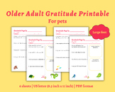 Pet Gratitude Worksheets | Meaningful Printable Activity f