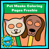 Pet Masks Coloring Pages Freebie (Cat & Dog)