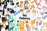 Pet Patterns 20 pcs. Cat, Dog, Bird