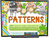 Pet Patterns PowerPoint Game (CCSS 4.OA.5)