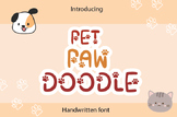 Pet Paw Doodle Font : Animal Farm Display Font