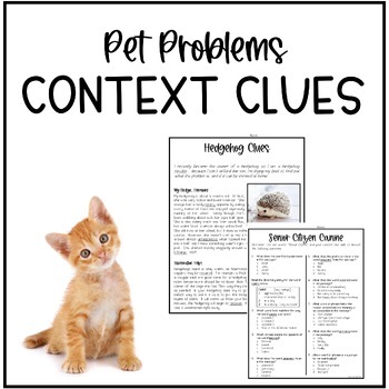 Preview of Context Clues: Pet Problems