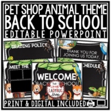 Pet Shop Animal Theme Meet the Teacher Template Editable O