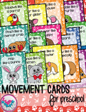 Pet Shop Animals Movement Cards for Brain Break Transition