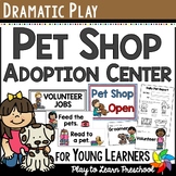 Pet Shop Animals Dramatic Play Printables for Preschool PreK