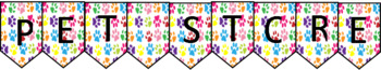 Preview of Pet Store Dramatic Play Banner (EDITABLE)