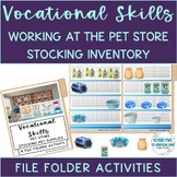 Pet Store Vocational Task Stocking Merchandise File Folder
