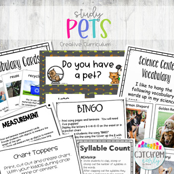 Preview of Pet Study - Creative Curriculum Teaching Strategies Gold