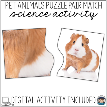 Preview of Science Center Activity Puzzles Pets – Visual Discrimination Print & Boom Cards