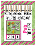 Pet Themed Counting 0 to 20 Clip Cards Math ~ Great for Preschool