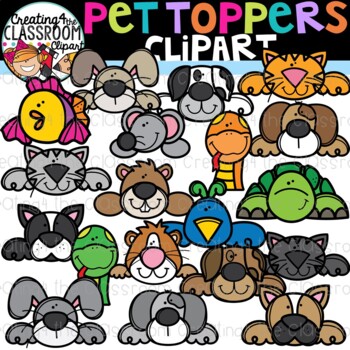 Preview of Pet Toppers Clipart {Pet Clipart}