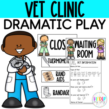 Preview of Pet Vet Animal Hospital Dramatic Play
