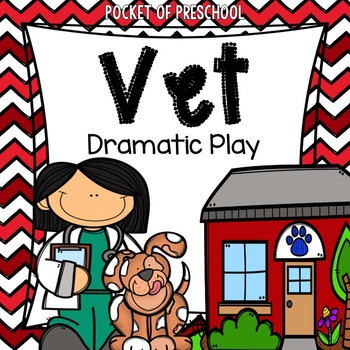 Preview of Pet Vet Animal Hospital Dramatic Play