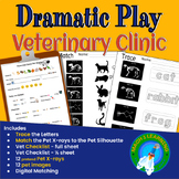 Pet Vet Dramatic Play - Veterinary Clinic X-Rays with Worksheets