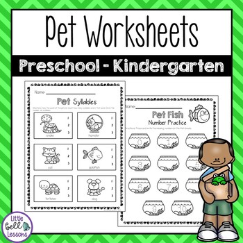 Preview of Pet Worksheets for Preschool and Kindergarten