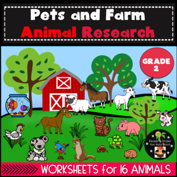 Preview of Second Grade Pets and Farm Animal Research