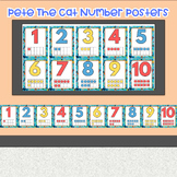 Pete The Cat Number Posters, PreK room display