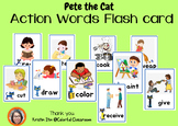 Pete the Cat Action Word (Verb) Flash Cards