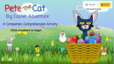 Pete the Cat Big Easter Adventure, comprehension Activity 