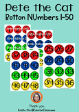 Pete the Cat Botton Numbers 1-50