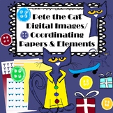 Pete the Cat Digital Images, Coordinating Papers & Elements