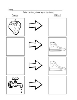Pete the Cat: I Love my White Shoes! Cause and Effect by Brittany W
