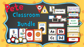 Preview of Pete Inspired Classroom Decor Bundle