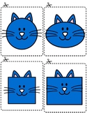 Pete the Cat Inspired Shapes Matching Bundle