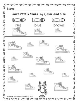 Pete the Cat Math-Graphing, Sorting, and Numbers by Kinder-Garden of ...