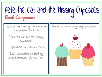 Preschool Pete The Cat And The Missing Cupcakes Activities