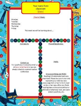 Preview of Pete the Cat Newsletter