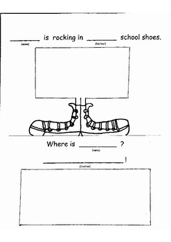 Pete the Cat- Rocking in My School Shoes Activity Sheet for Grades K-1
