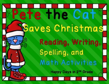 Preview of Pete the Cat Saves Christmas - Just Print & Go!