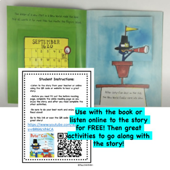 Pete The Cat The First Thanksgiving Reading Activities Digital By Teachwithbri
