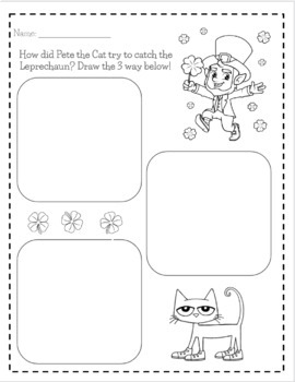 Preview of Pete the Cat - The Great Leprechaun Chase Activity
