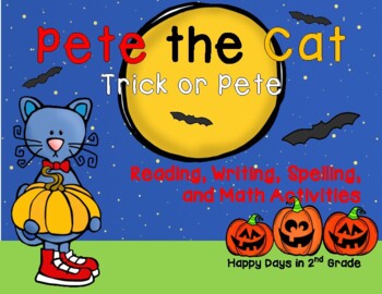 Preview of Pete the Cat - Trick or Pete Halloween Unit - Just Print & Go!