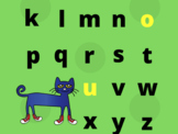 Pete the Cat Upper and Lowercase Alphabet Poster or Printable