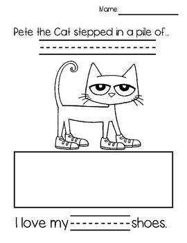 Pete the Cat Writing by Zipadee-PreK | TPT