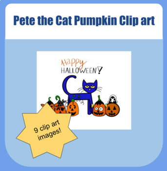 Preview of Pete the Cat and the Five Little Pumpkins clipart