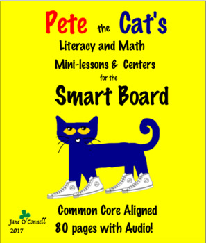 Preview of Pete's Common Core Aligned Literacy & Math for the Smart Board