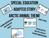 Pete the Penguin- Adapted Story w/ Reading Comprehension Q