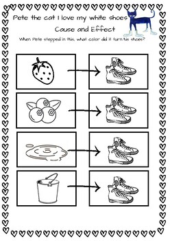 Pete the cat - I love my white shoes Free Activities online for